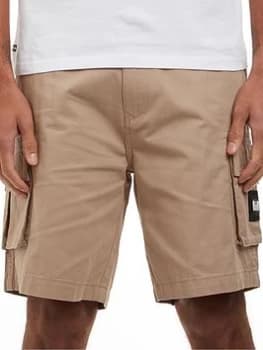 Weekend Offender Woven Cargo Short - Stone Size M Men