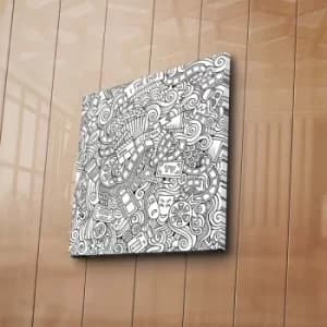 BOYA-26 Multicolor Paintable Decorative Canvas Painting