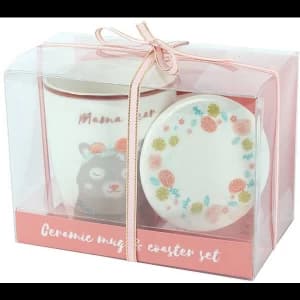 Bohemian Babe Mama Bear Mug and Coaster