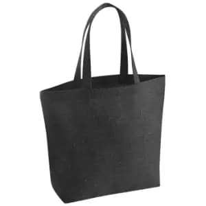 Westford Mill Maxi Recycled Tote Bag (One Size) (Black)