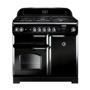 Rangemaster CLA100DFFBLC 116880 CLASSIC 100cm DF Range Cooker BlackChrome