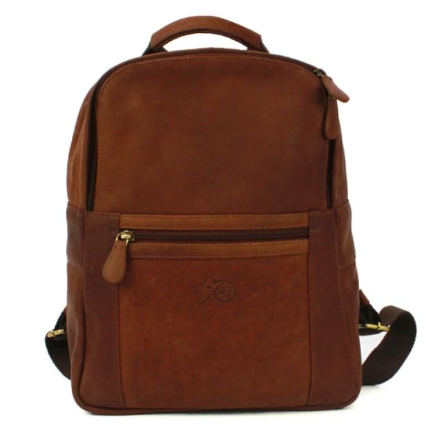 Eastern Counties Leather Mens Ross Distressed Leather Backpack in Tan Tan Male
