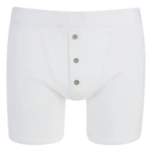 Levis Mens Long Button Boxers - White - L