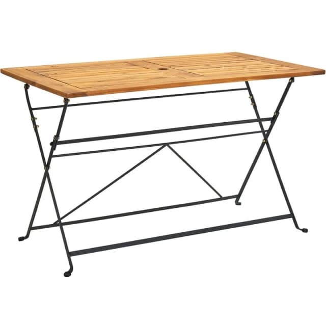 VIDAXL Folding Garden Table 120x70x74cm Solid Acacia Wood vidaXL 8720286151846