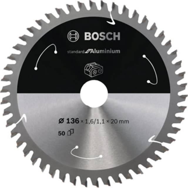Bosch Cordless Circular Saw Blade for Aluminium 2608837754 Diameter: 136mm