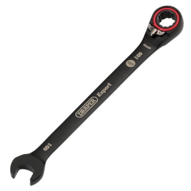 Draper Expert Hi Torq Reversible Ratchet Combination Spanner 03898 Size: 8mm