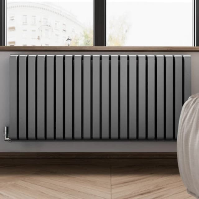 Terma Warp Room Salt N Pepper Hydronic Horizontal Designer 4931Btu Radiator, (W)1305mm X (H)630mm