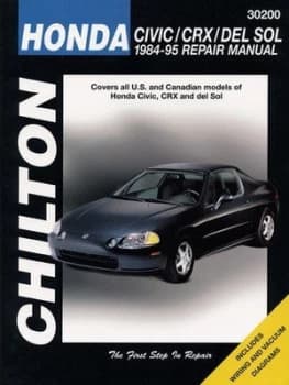 Chiltons Honda Civic CRX and del Sol 1984-95 repair manual by