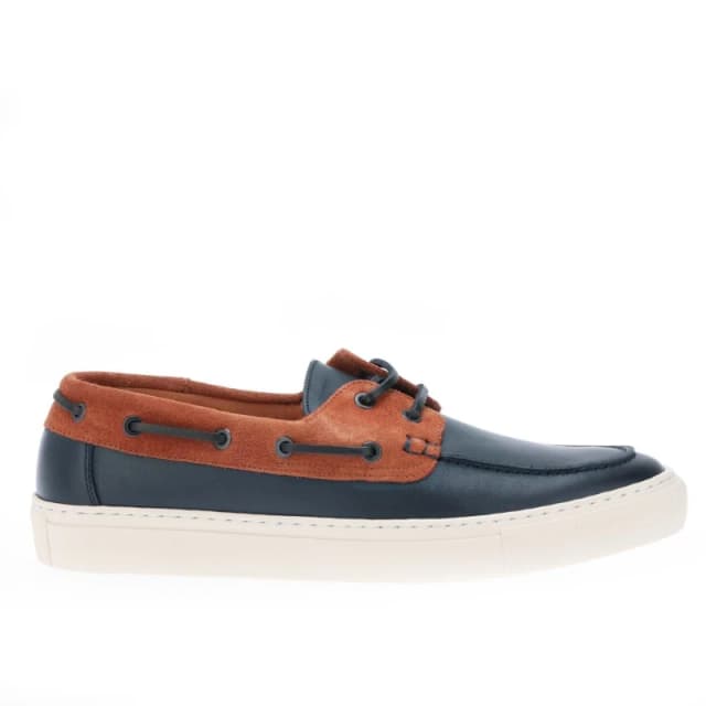 Ted Baker Euenb Leather & Suede Boat Shoes - Blue Blue 7