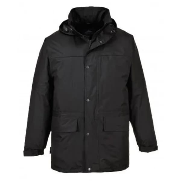 Portwest Mens Oban Fleece Lined Waterproof Jacket S523BKRXS Colour: Black