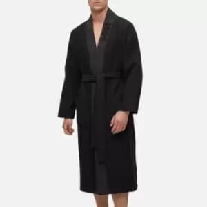 BOSS Bodywear Mens Waffle Kimono Dressing Gown - Black - M