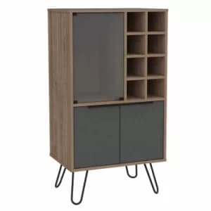 Vegas Wine Cabinet, Light Oak