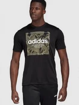 Adidas Camo Box T-Shirt - Black