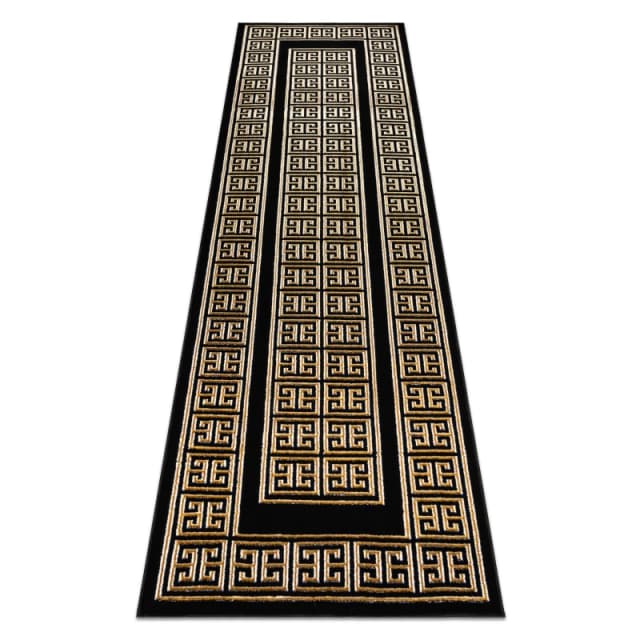 RugsX Carpet, Runner Allure 1968 Greek Key, Frame - Structural, Stylish, Glamour Black / 70X300 Cm