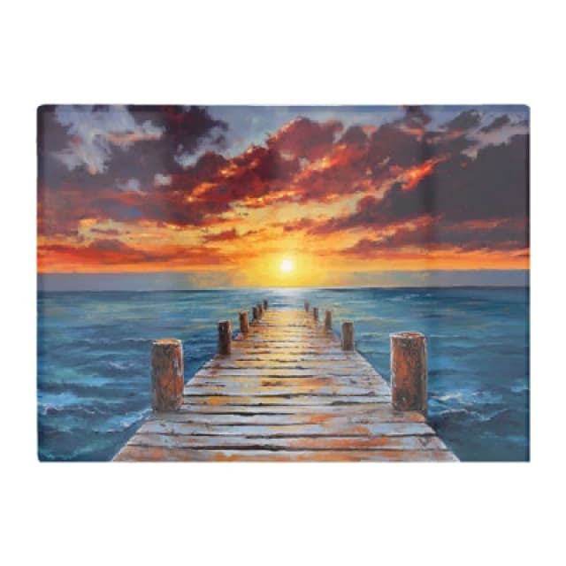 Warren Reed Designer Sunset Over A Carribean Sea Chopping Board