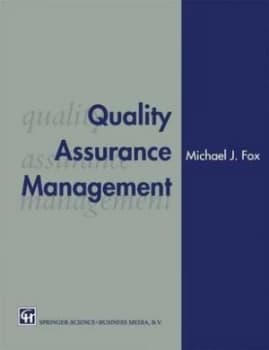 Quality Assurance Management by Michael J. Fox Book