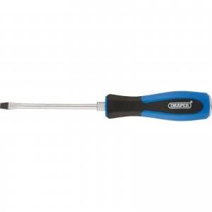 Draper Pound Thru Plain Slotted Screwdriver 5mm 100mm