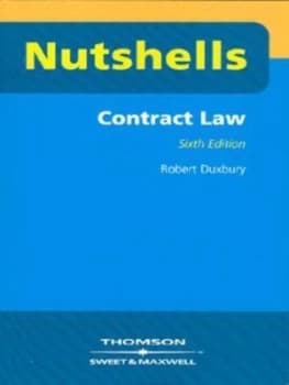 Contracts in a Nutshell by Robert Duxbury Paperback
