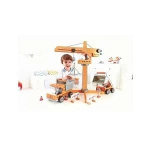 Hape Crane Lift Construction Playset