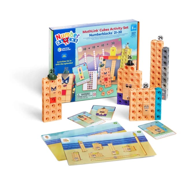 Mathlink Cubes Numberblocks 21-30 Activity Set