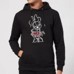 Disney Mini Mouse Line Art Hoodie - Black
