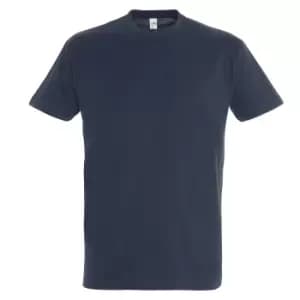 SOLS Mens Imperial Heavyweight Short Sleeve T-Shirt (4XL) (Navy)