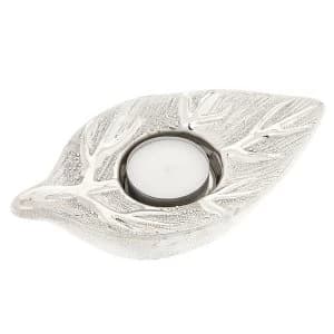 Leaf Shape Tealight Holder Champagne