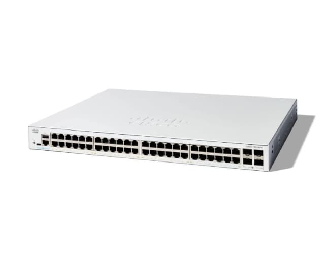 Cisco Cisco Catalyst 1300-48T-4G Managed Switch, 48 Port GE, 4x1GE SFP, Limited Lifetime Protection (C1300-48T-4G) C1300-48T-4G