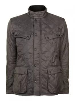 Mens Barbour Quilted international ariel polar jacket Charcoal