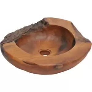Vidaxl - Basin Solid Teak 45cm Brown