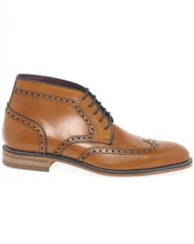 Loake Errington Mens Leather Brogue Boot
