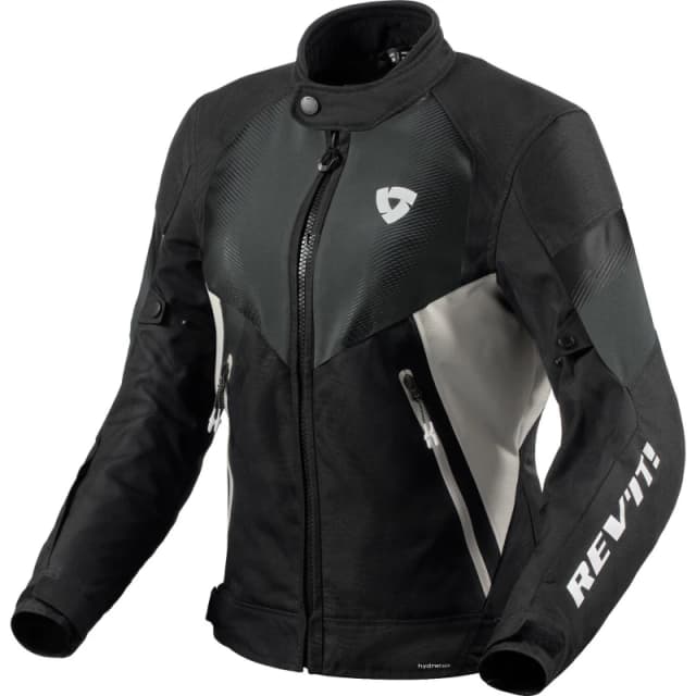Rev It Control H2O Ladies Motorcycle Jacket 34 Black Silver (UK 6) Black Silver