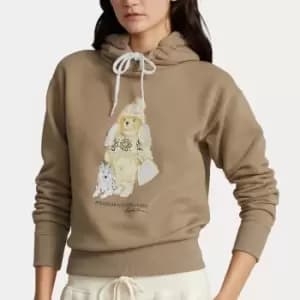 Polo Ralph Lauren Womens Bear Long Sleeve-Sweatshirt - Madison Tan - M