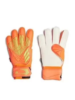 adidas Predator Edge Fingersave Match Goalkeeper Gloves, Orange, Size 10, Men