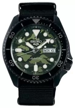 Seiko SRPJ37K1 5 Sports SKX aCamouflagea Street Style Watch