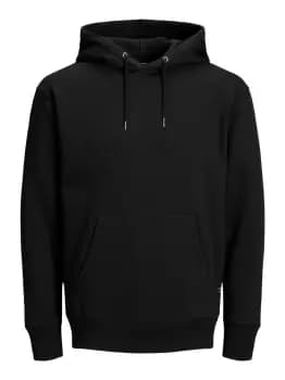 JACK & JONES Plain Hoodie Men Black
