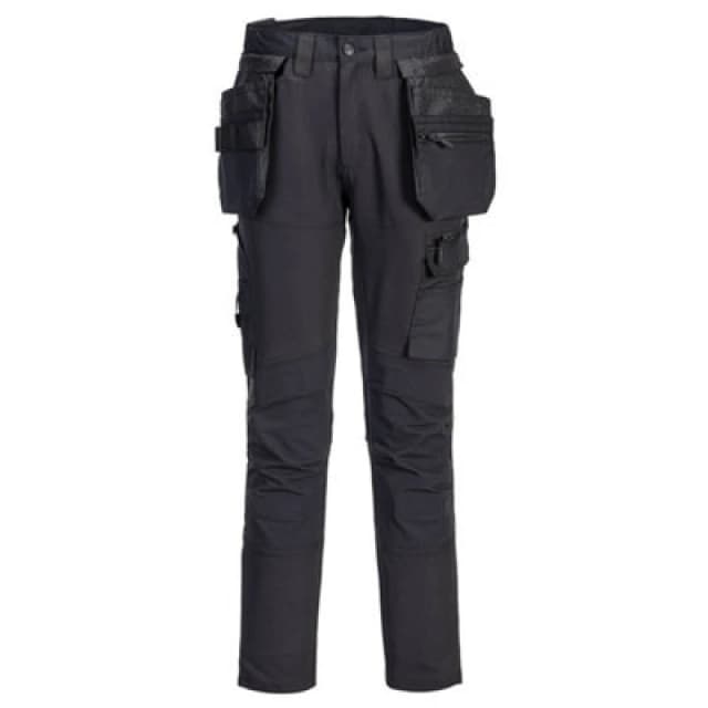 Portwest DX4 Craft Detachable Holster Trousers DX456BKR28 Colour: Black