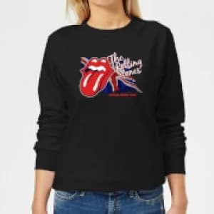 Rolling Stones Lick The Flag Womens Sweatshirt - Black