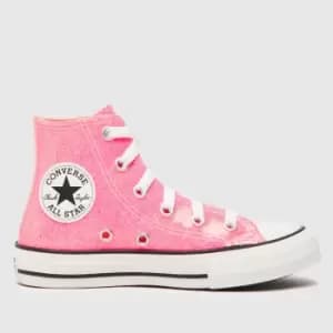 Converse Pink All Star Hi Sun-kissed Girls Junior Trainers