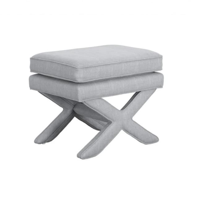 Rhode Linen Blend Footstool