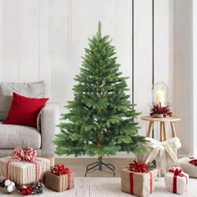 vidaXL Artificial Hinged Christmas Tree Green 150cm Pvc, Pe And Steel, Green 42019312
