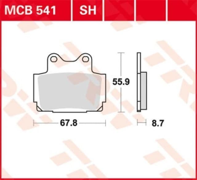 TRW Organic Allround MCB541 Brake pad set Brake Pad Set, disc brake (402)