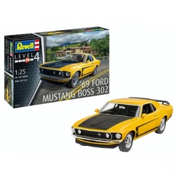 Revell 07025 1969 Boss 302 Mustang Car model assembly kit 1:25