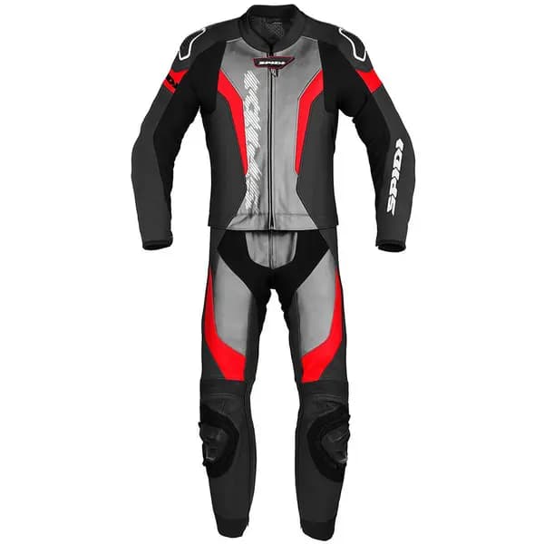 Spidi Laser Touring Two Piece Racing Suit Red Black 52