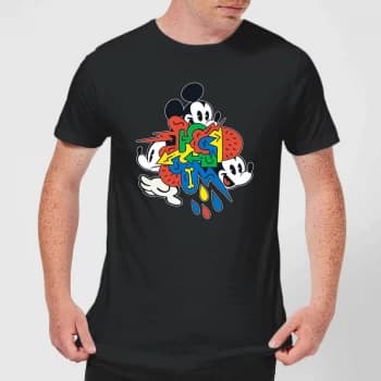 Disney Mickey Mouse Vintage Arrows Mens T-Shirt - Black - 3XL - Black
