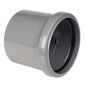 FloPlast SP124G Single Socket Coupling - Grey 110mm