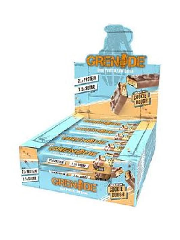 GRENADE Chocolate Chip Cookie Dough Protein Bar (Case of 12 x 60g), One Colour, Women One Colour VLNWM Female