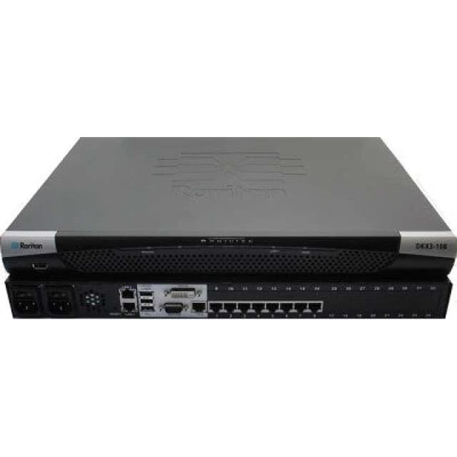 Raritan Raritan Dominion KX III KVM switch Rack mounting Black DKX3-108