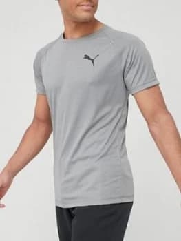 Puma Ready To Go T-Shirt - Medium Grey Heather Size M Men