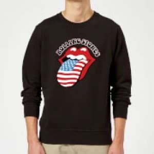 Rolling Stones US Flag Sweatshirt - Black